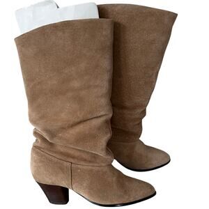 Vintage Bruno Bartoli slouch suede boots 80s festival western slouchy boho 7.5